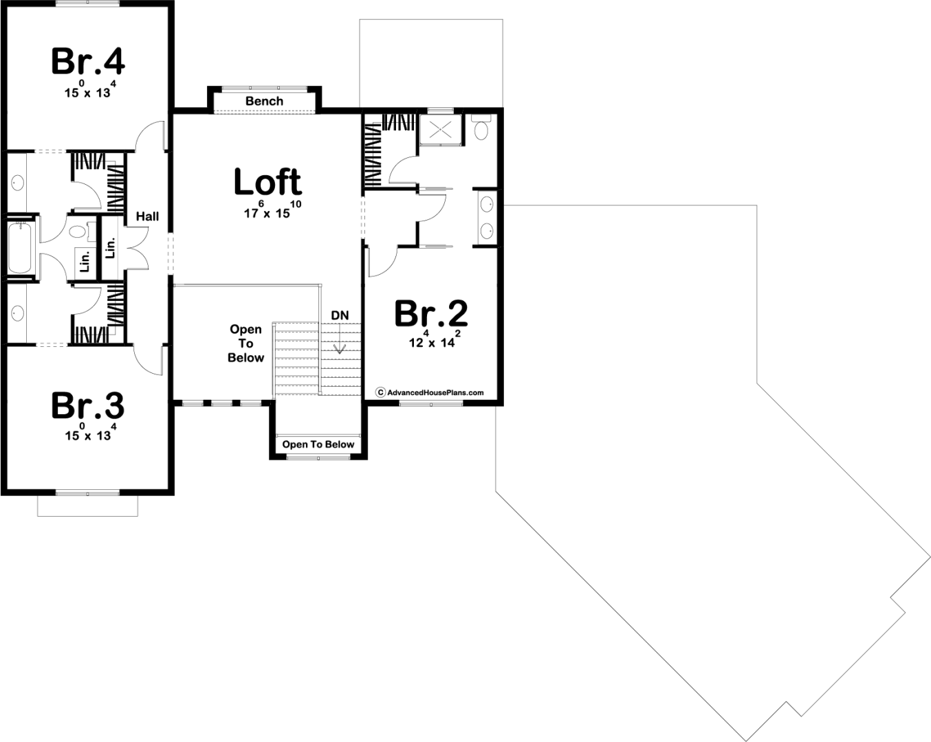 1.5 Story Modern Farmhouse Style House Plan | Savannah Falls