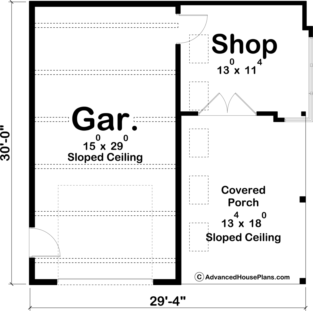 Modern Garage Plan | Banker