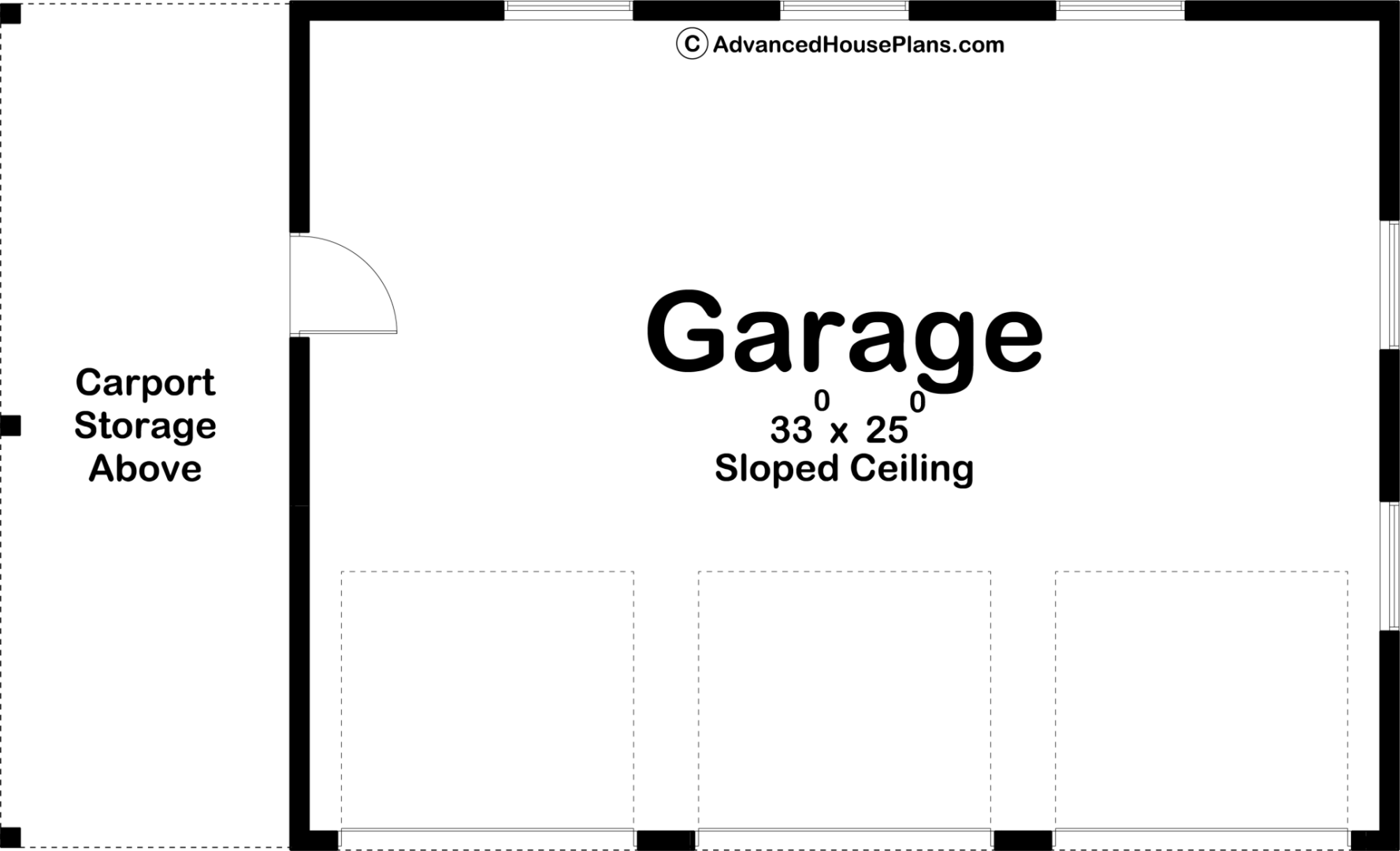 3 Car Garage with Carport | Cassidy