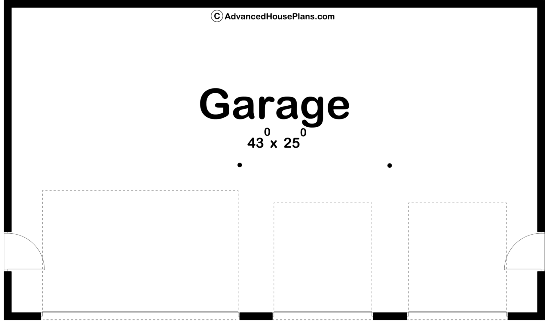 Modern 4 Car Garage Plan | McCaffery