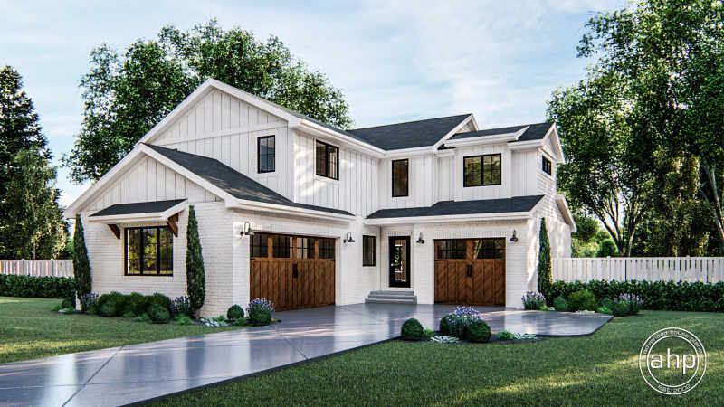 2 Story Modern Farmhouse Plan Pickering