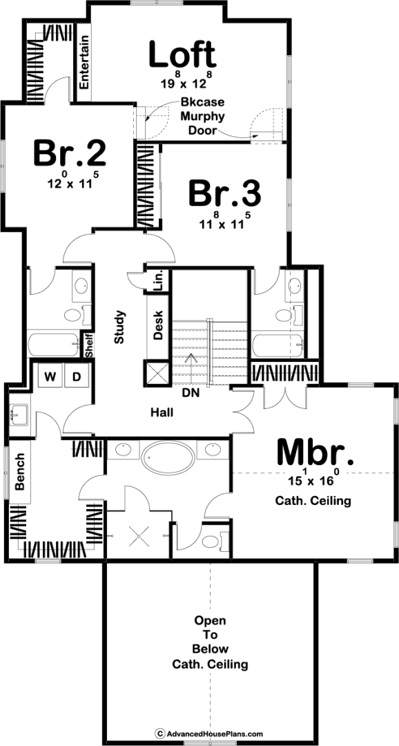 2 Story Modern Farmhouse Style House Plan | Waco Flats