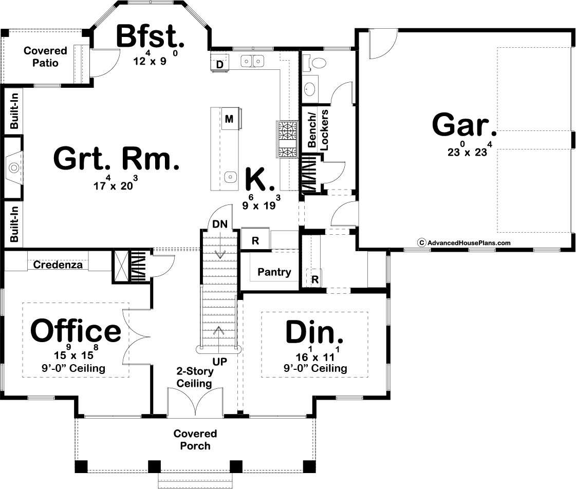 2 Story Southern Style House Plan Birmingham