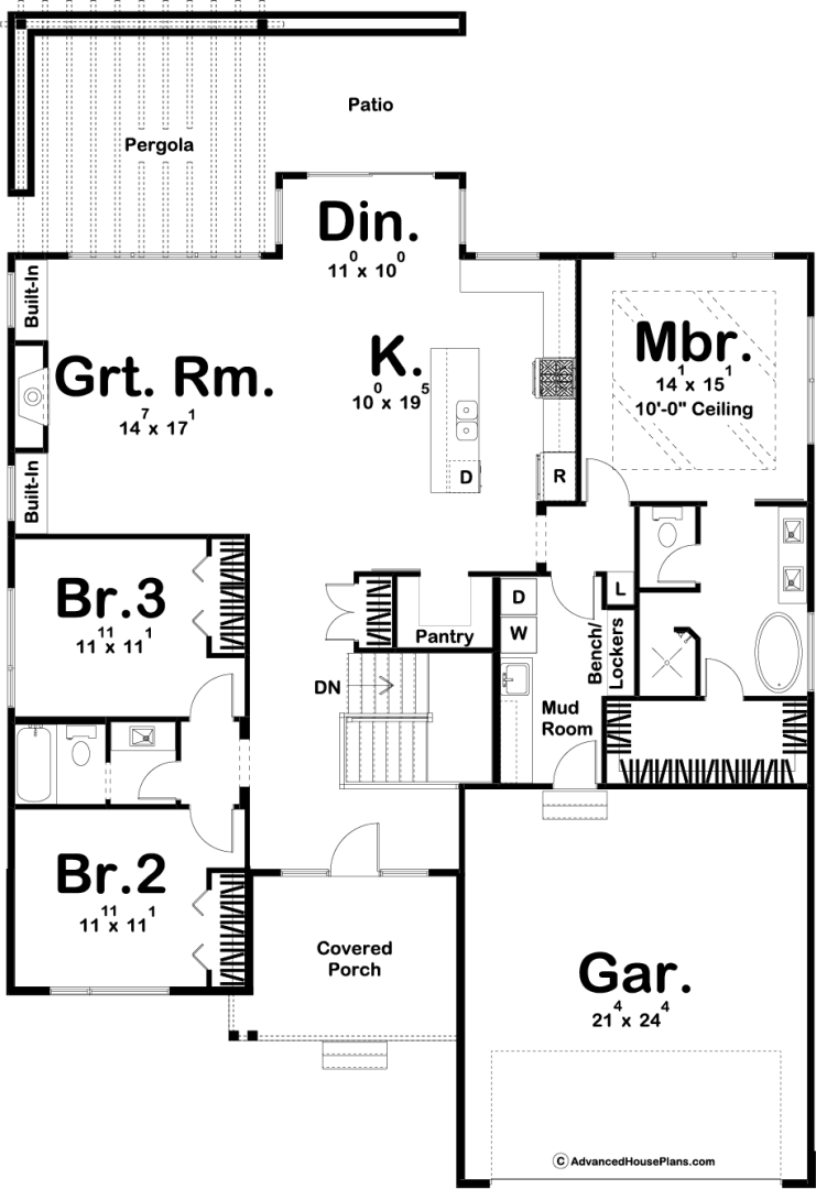 1 story home floor plans