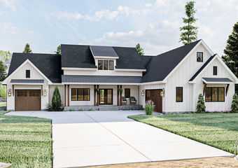 1 Story Modern Farmhouse Plan | High Valley Farms