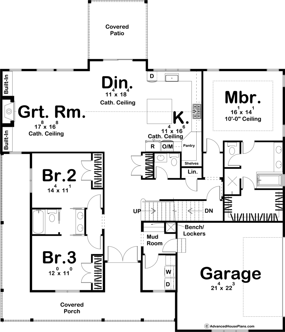 1 Story Modern Farmhouse Style Plan | Marshalltown