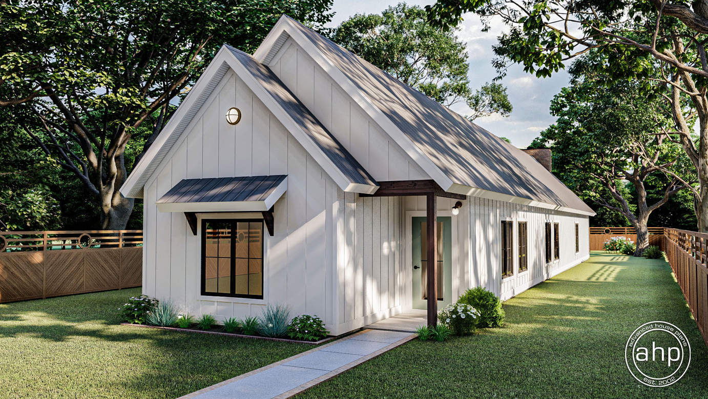 1-story-narrow-modern-farmhouse-plan-buckhead-ridge