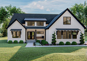 1 Story Modern Farmhouse House Plan | Montgomery