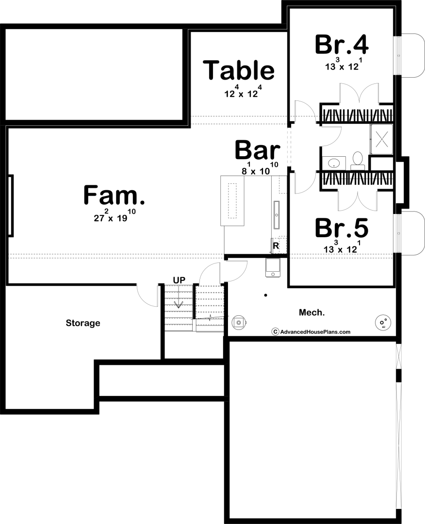 1 Story Modern Farmhouse Style House Plan | Sutton Farm