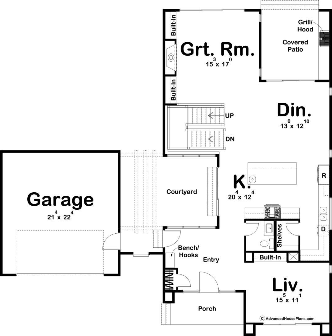 2 Story Modern Style House Plans | Fresno