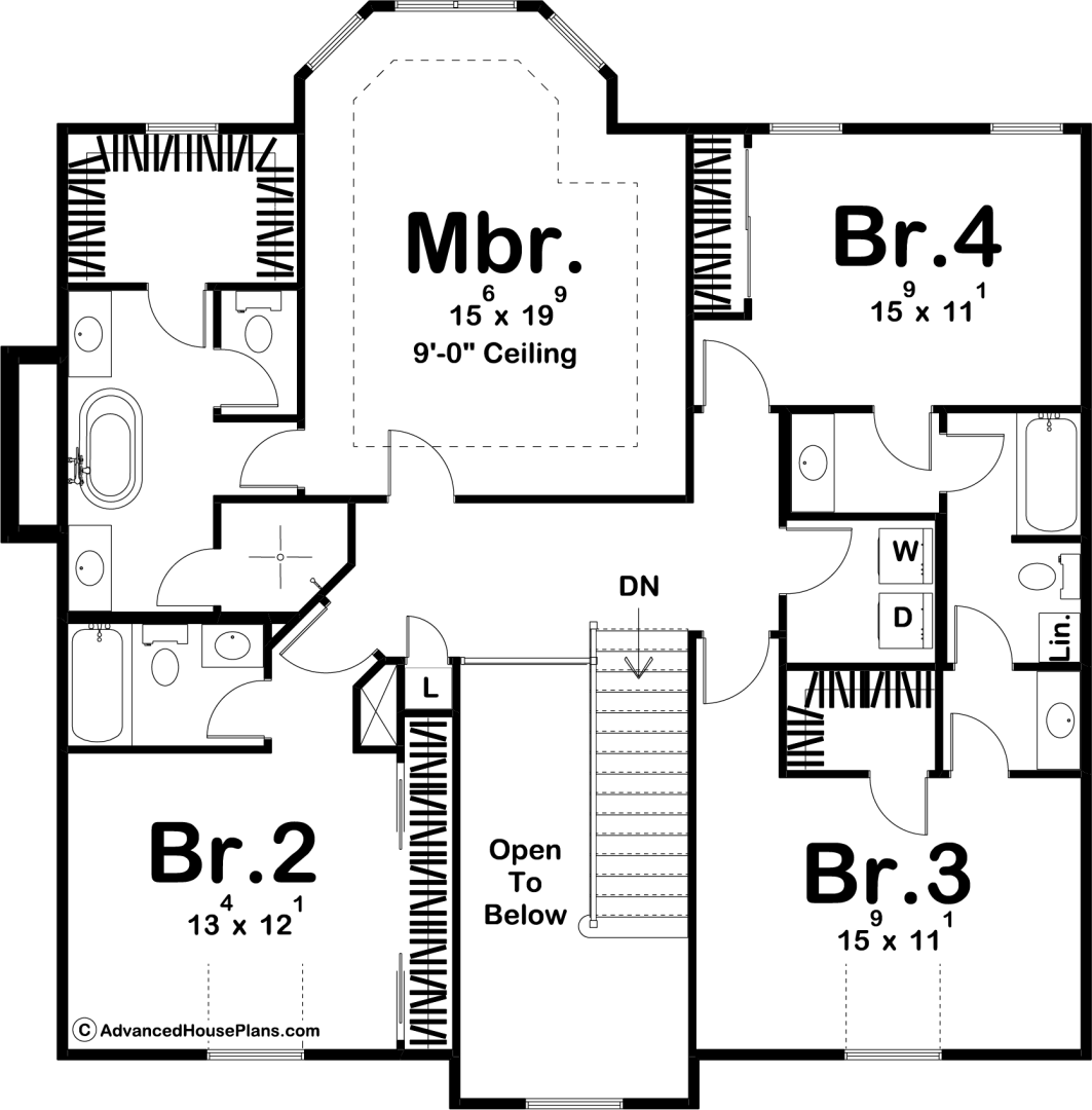 2 Story Victorian Style House Plan | Henrietta