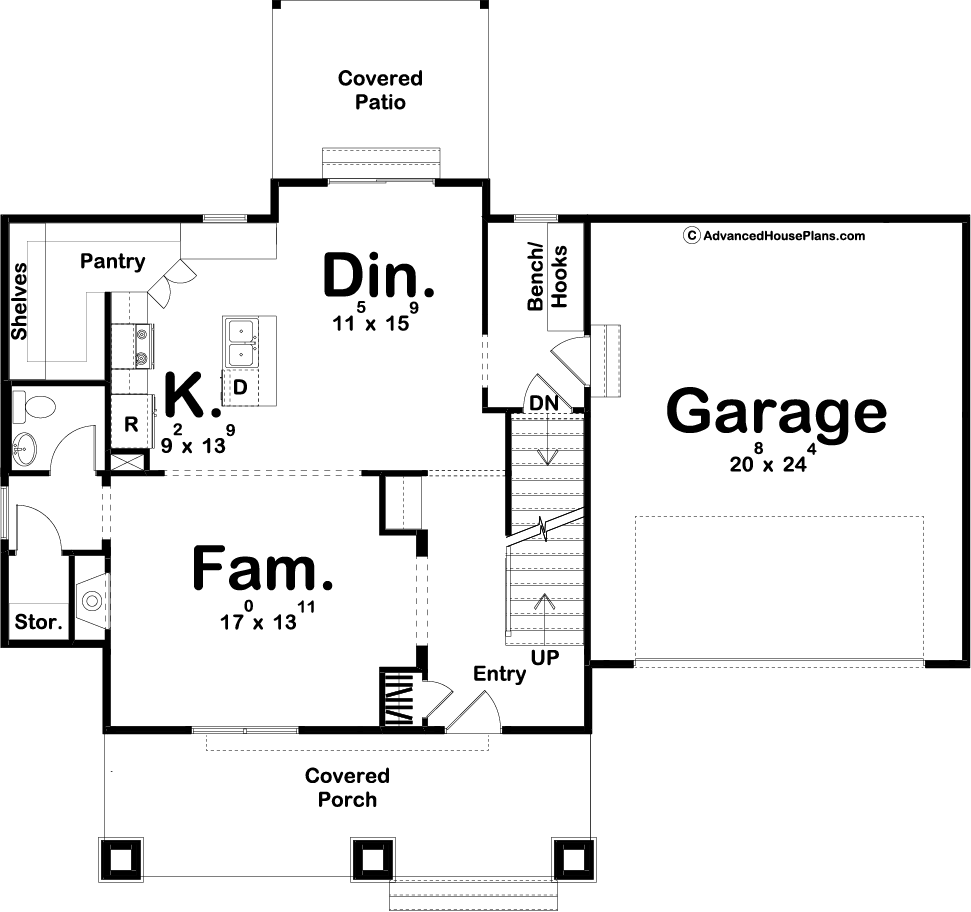 2 Story Craftsman Style House Plan | Ramsey
