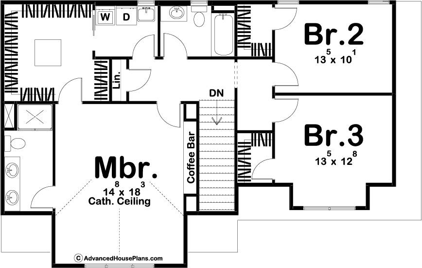 2 Story Craftsman Style House Plan | Ramsey