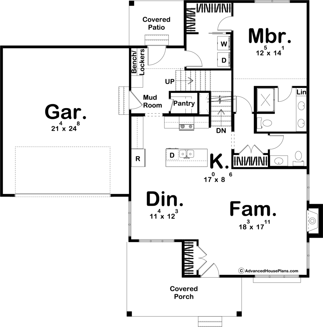 1.5 Story Victorian Style House Plan | Tobias