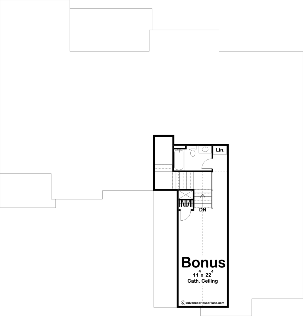 1 Story Lake House Plan | Bonneville Flats