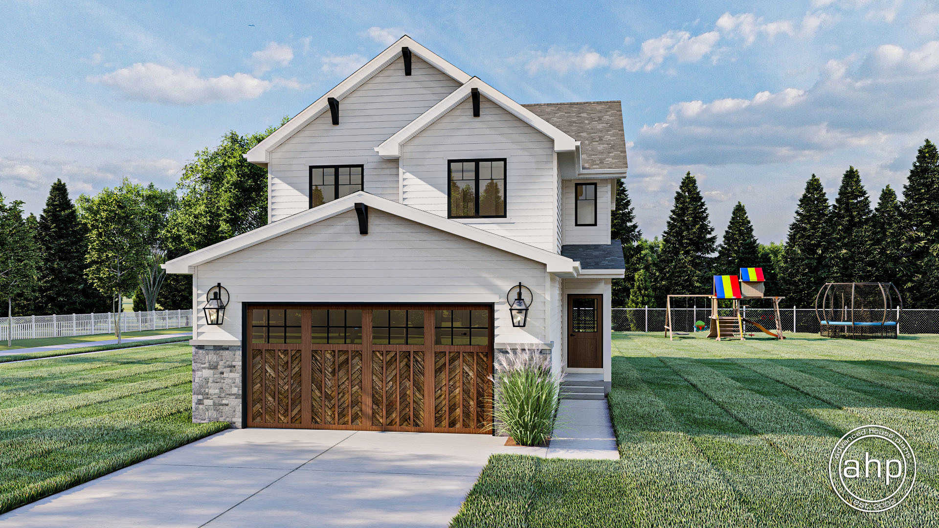 2 Story Modern Farmhouse Style Plan Cianna