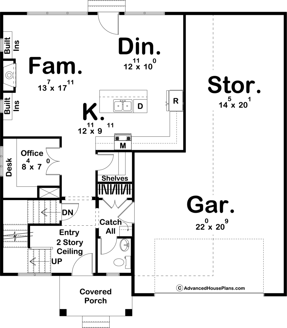 2 Story Modern Farmhouse Style Plan | Laramie