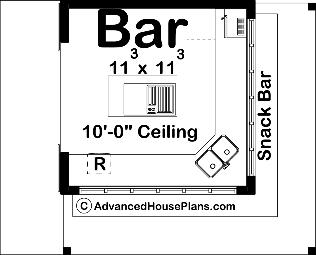 Backyard Space Bar Plan | Bristol