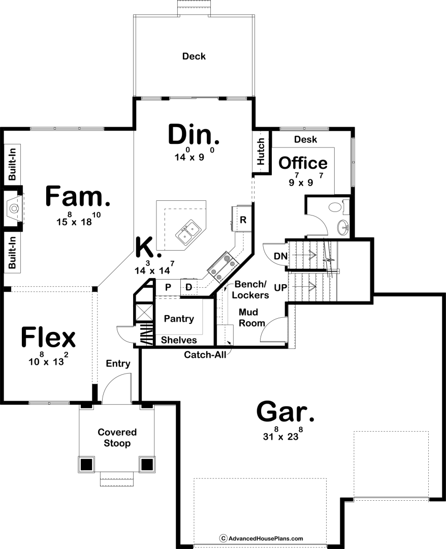 2 Story Craftsman Style House Plan Cedar Springs