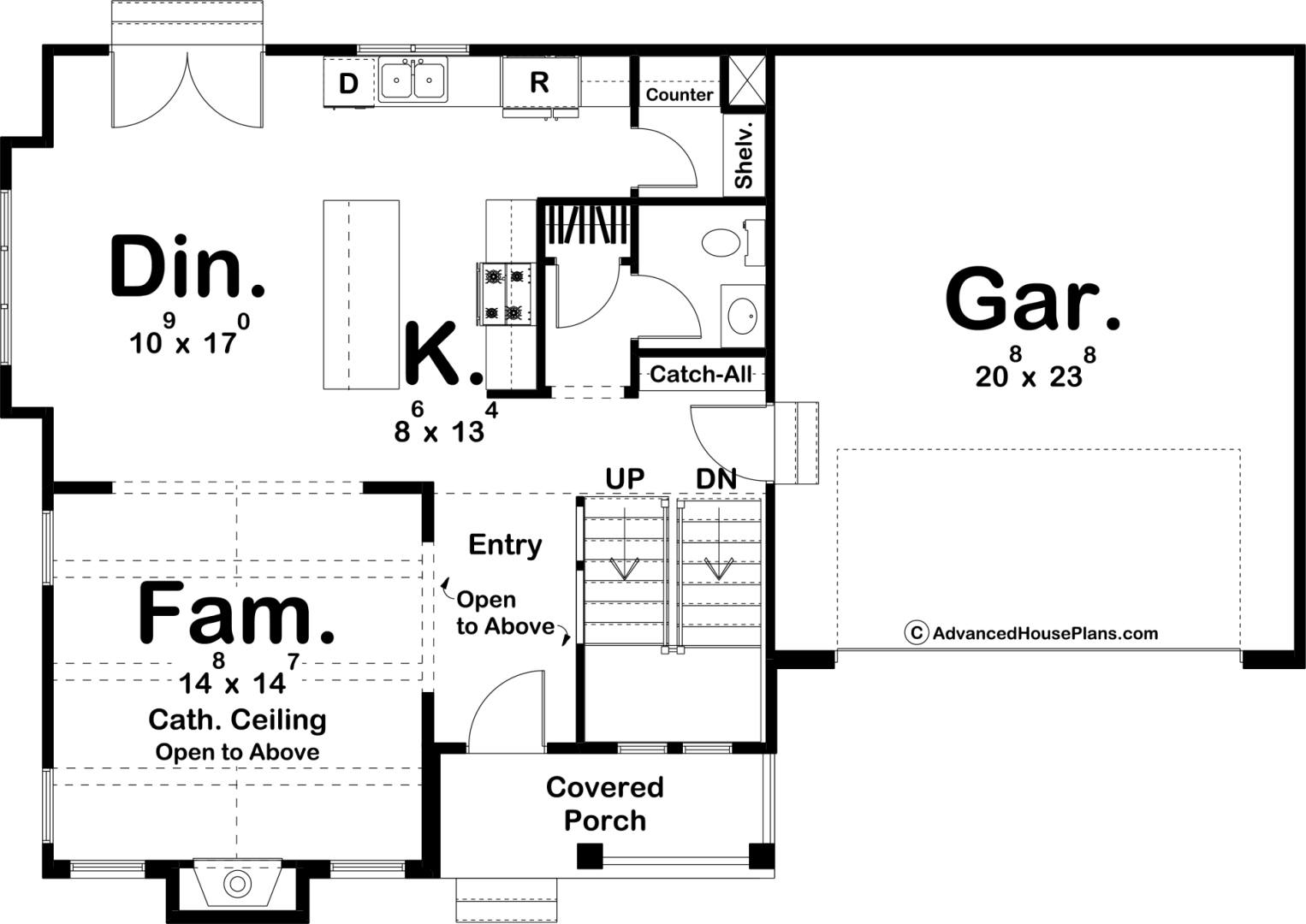 Modern Cottage Style House Plan - Landry