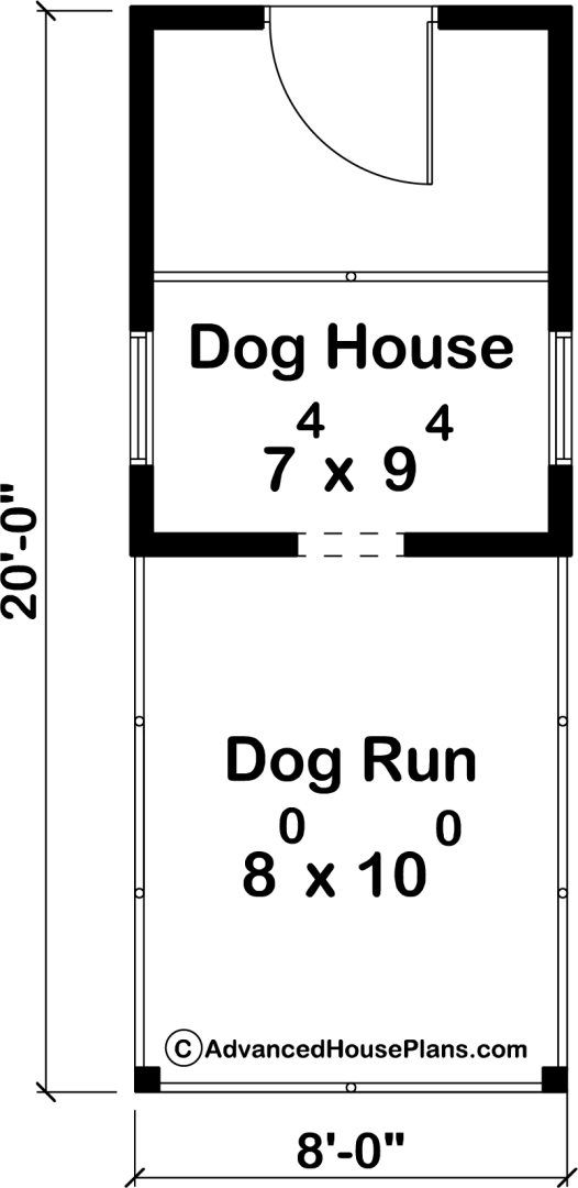 Traditional Dog House Plan | Bradshaw