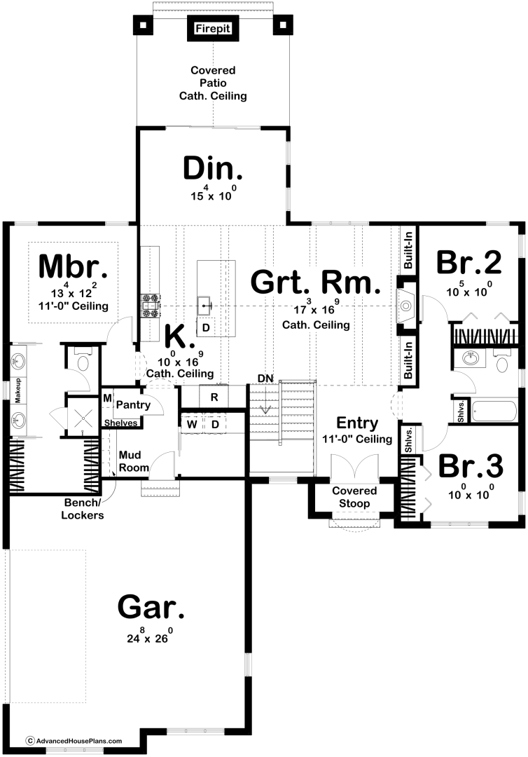 Cottage Style Ranch House Plan | Flowersburn