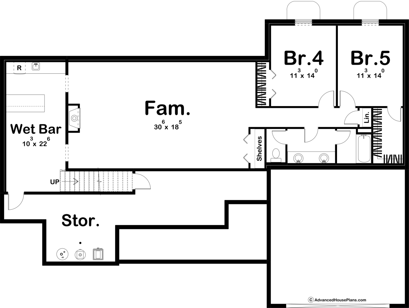 1 Story Modern Farmhouse Style House Plan | Dempsey
