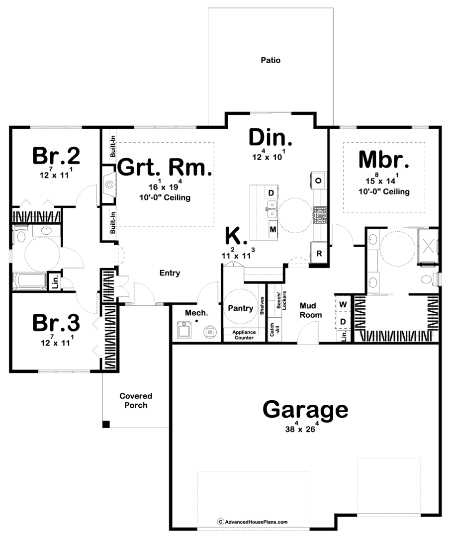 Ada Compliant House Floor Plans Craftsman Style