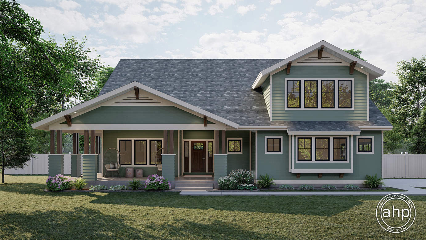 one-story-country-craftsman-house-plan-with-vaulted-great-room-and-2