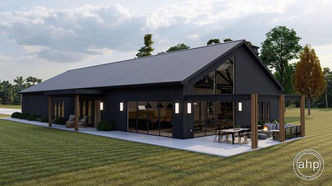 Modern Farmhouse Version A Barndominium Sq Ft Floor Plan D Sexiz Pix