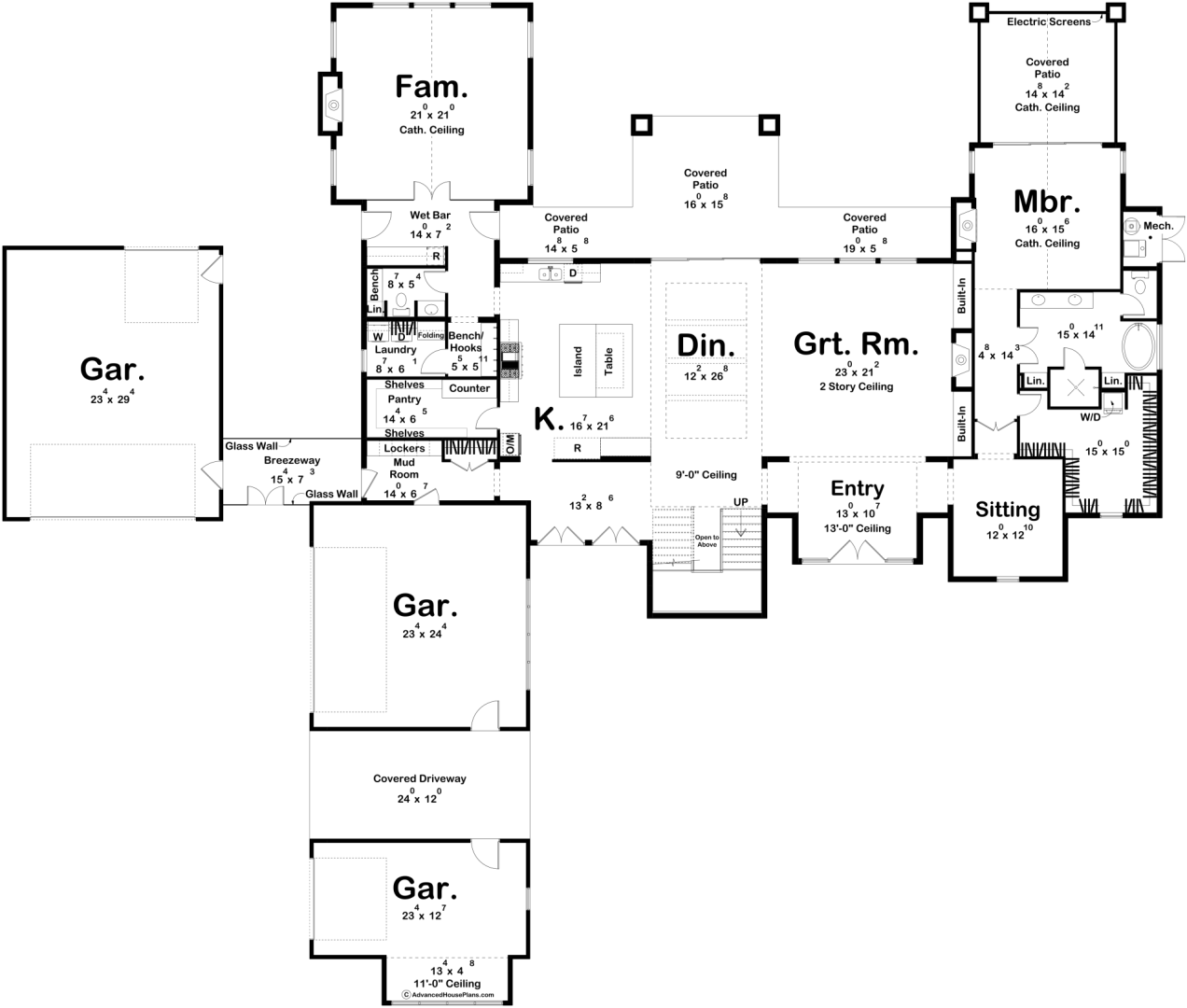 Modern Farmhouse Style House Plan | Grandview