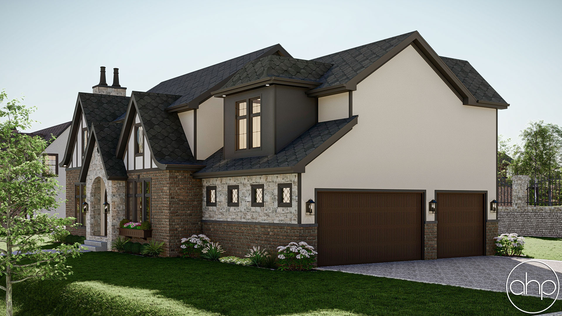 Tudor Style House Plan Douglas 2024   30408 Douglas Front Right 